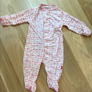 Pink Elephant Print Kids Onesie - Magnetic Me